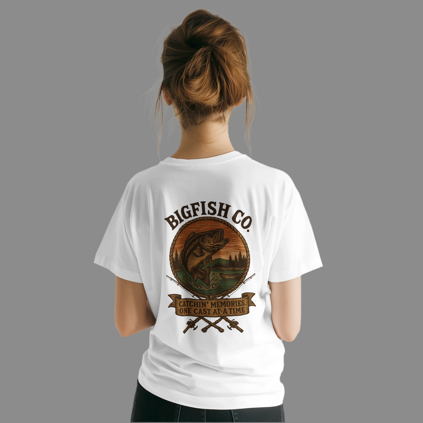 Unisex Crewneck T-shirt | Hook' em,  Reel' em !