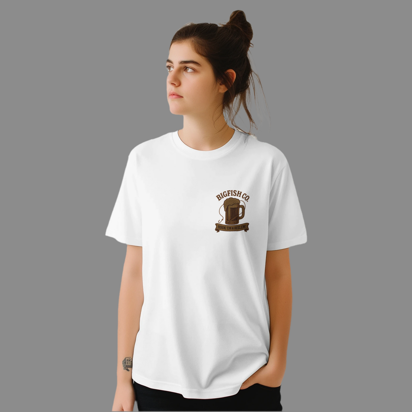 Unisex Crewneck T-shirt | Hook' em,  Reel' em !